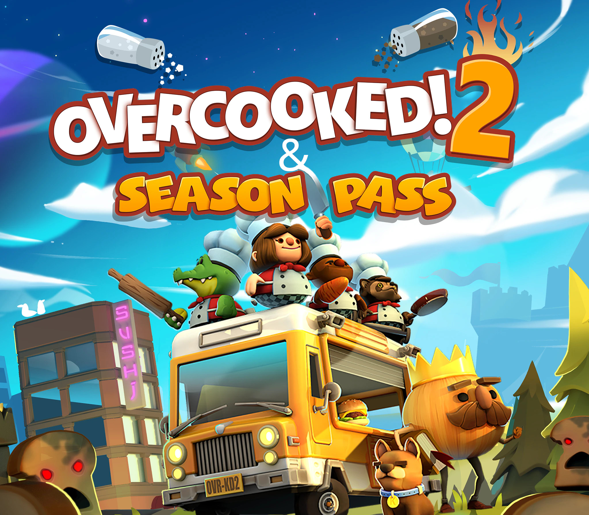 _oversookedseasonpassBUNDLE800 Overcooked! 2 + Season Pass EU Steam CD Key - Image 1